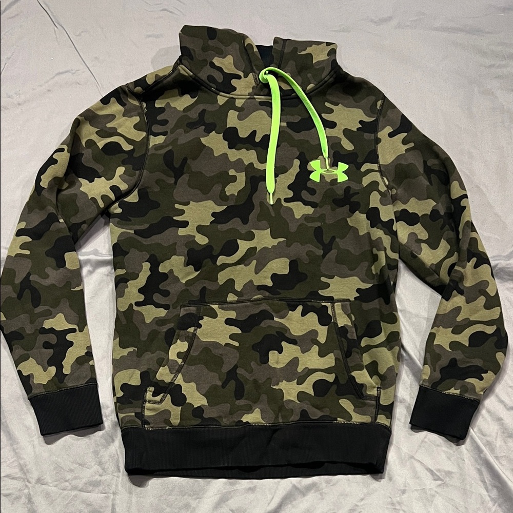 Under Armour Men's Camouflage Sweater - Green and Black